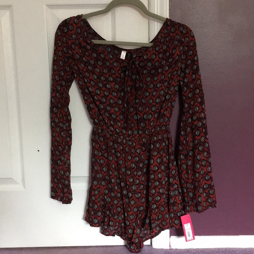 Long sleeve romper